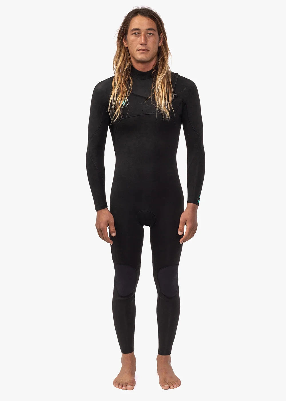 7 Seas 4/3mm Chest Zip - Black (2025) Wetsuits Vissla MS