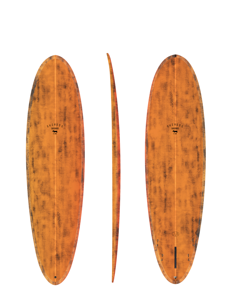 Skindog Ova 7'0" Thunderbolt Black - Orange Carbon