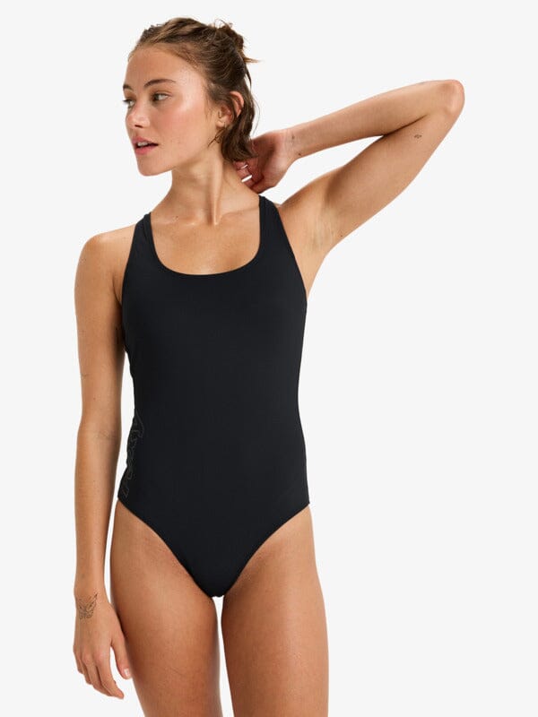 Active SD Basic One Piece - Anthracite Women's Swimsuits & Bikinis Roxy XS
