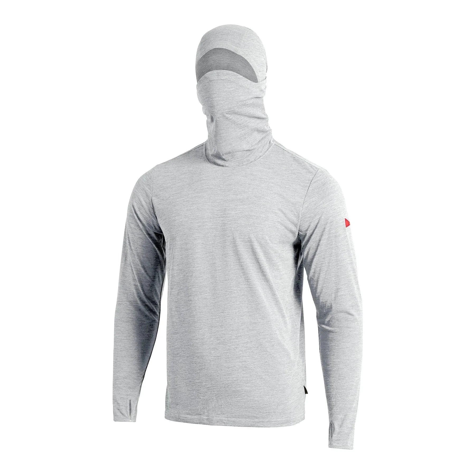 Airtex Balaclava Long Sleeve Hooded Shirt - Light Heather Grey Men's Hoodies & Sweatshirts Florence Marine X M