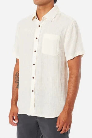 Alan Solid Shirt - Vintage White Men's Shirts & Polos Katin