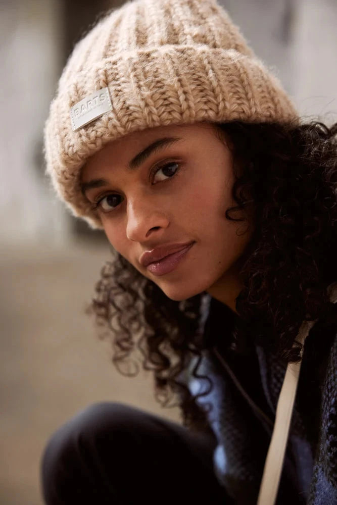 Alpanemone Beanie - Light Brown Women's Hats,Caps & Scarves Barts