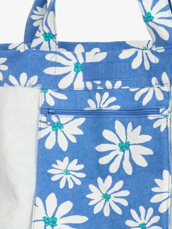 Anti Bad Vibes Large Tote - Coconut Milk Flower Bags,Backpacks & Luggage roxy