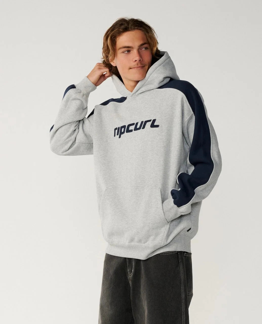 Archive Panel Hood - Grey Marle Men's Hoodies & Sweatshirts Rip Curl S