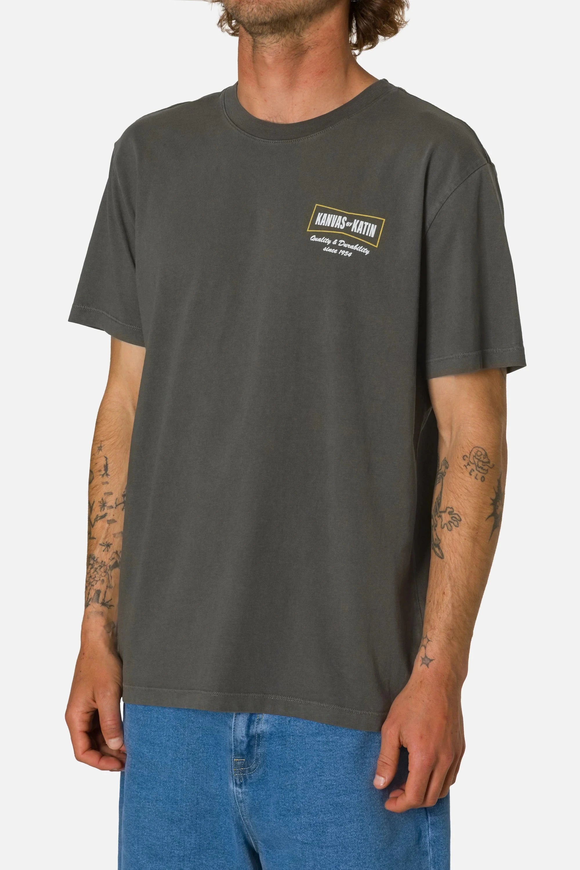 Axle Tee - Lead Men's T-Shirts & Vests Katin