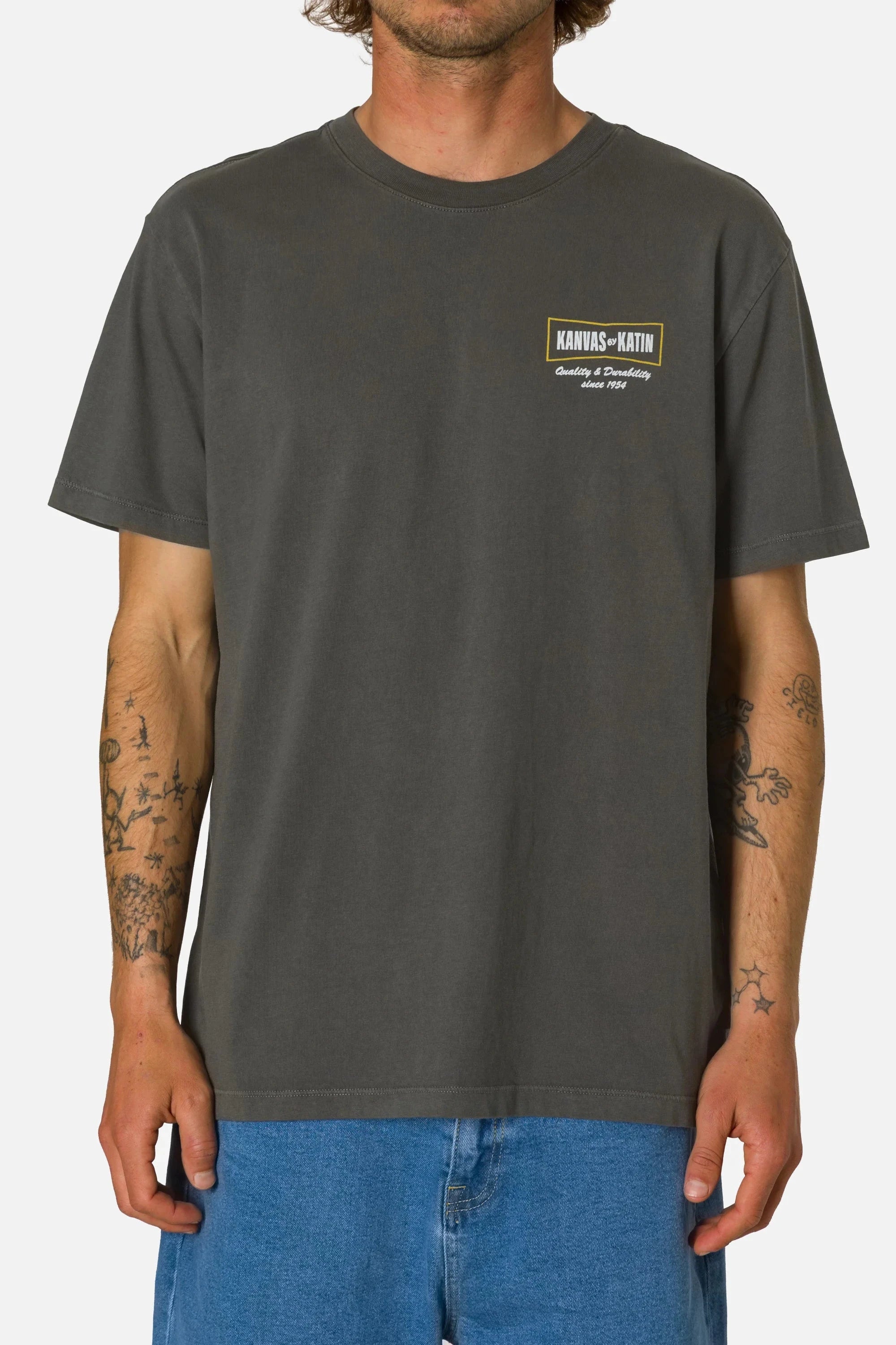 Axle Tee - Lead Men's T-Shirts & Vests Katin