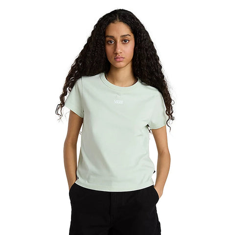 Basic Mini Ss T-Shirt - Pale Aqua Women's T-Shirts and Vest Tops Vans Womens 