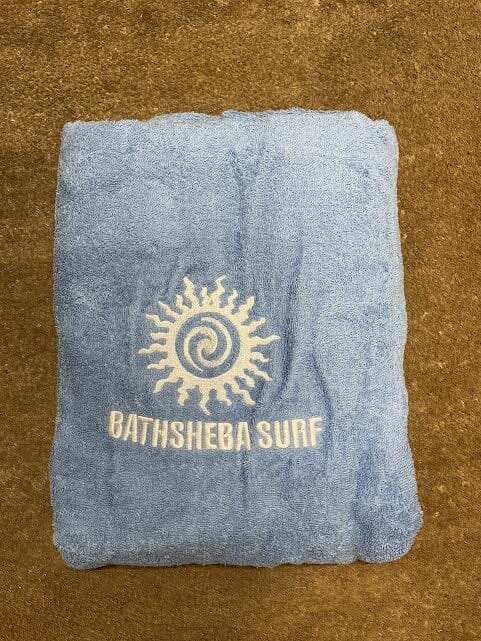 Bathsheba Hooded Change Robe Adult -Med Blue Changing Robes Bathsheba Surf