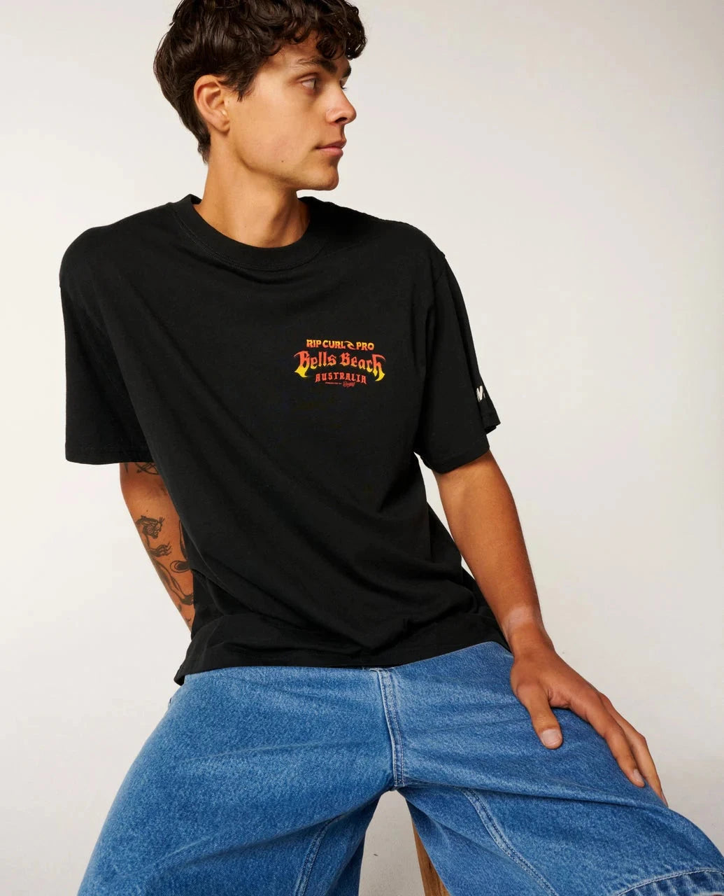 Bells Pro 26 Event Tee - Black Men's T-Shirts & Vests Rip Curl