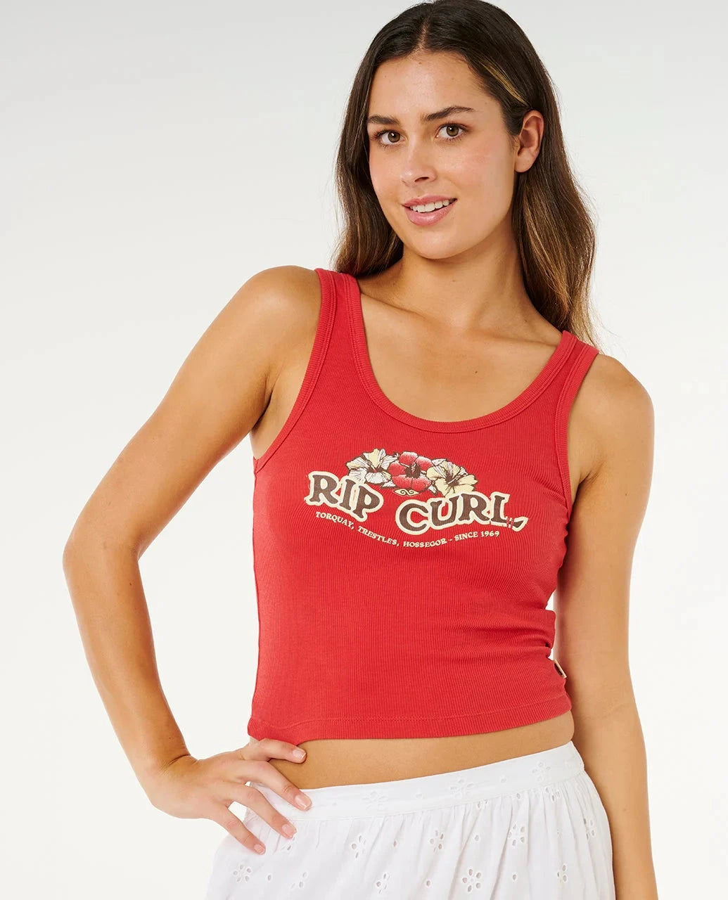 Bells Tank - Deep Red Women's T-Shirts and Vest Tops Rip Curl Women