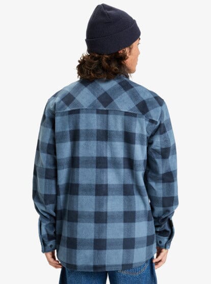 Bering Strait Check Shirt (XL) - China Blue Northsea Plaid Men's Shirts & Polos Quiksilver