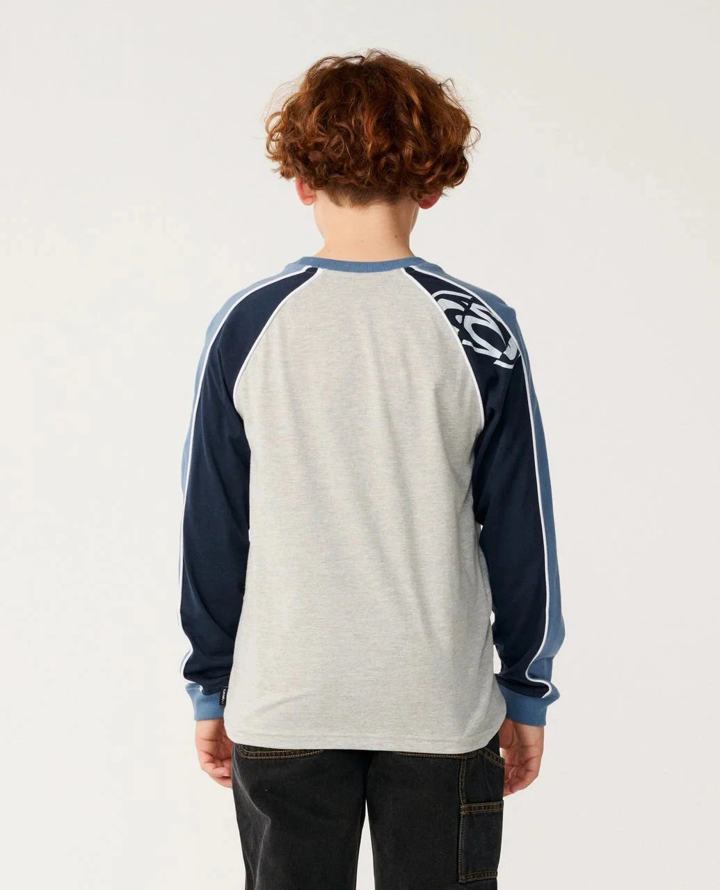 Boys Archive Sandman Panel LS Tee - Grey Marle Children's Tees Rip Curl