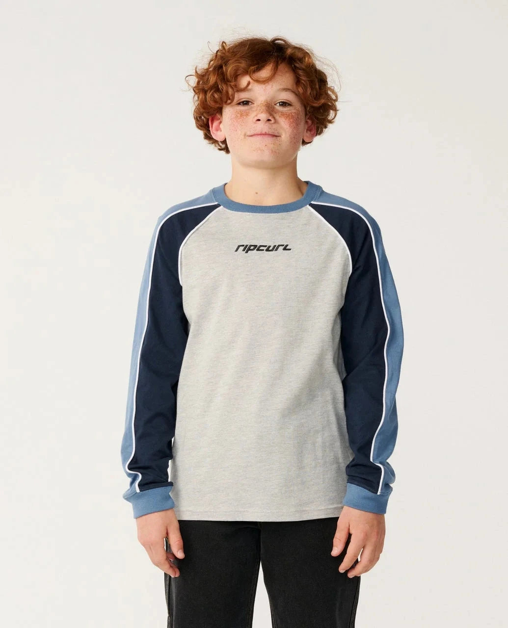 Boys Archive Sandman Panel LS Tee - Grey Marle Children's Tees Rip Curl 8