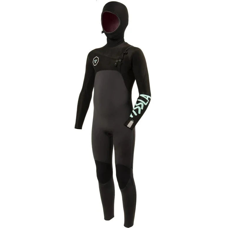Boys Seven Seas 5/4/3 Hooded Wetsuit - Phantom Children's Wetsuits Vissla 12