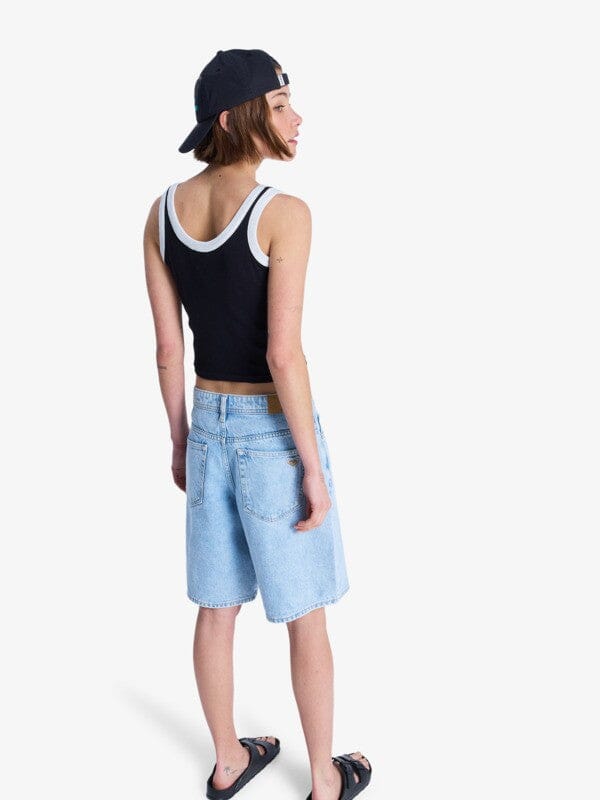 Breakers Mid Bermuda Denim Shorts - Sunbleached Women's Shorts & Boardshorts Roxy