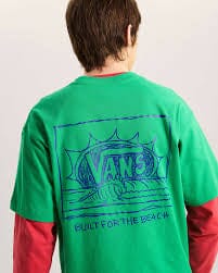 Bright Day Tee - Vivid Verdant Men's T-Shirts & Vests Vans