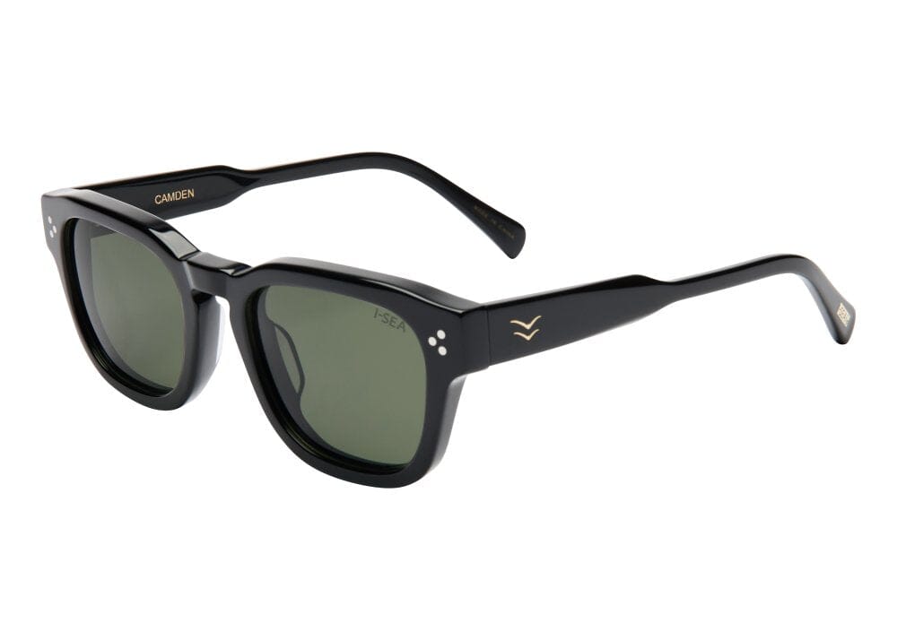 Camden - Black/Green Sunglasses I-Sea