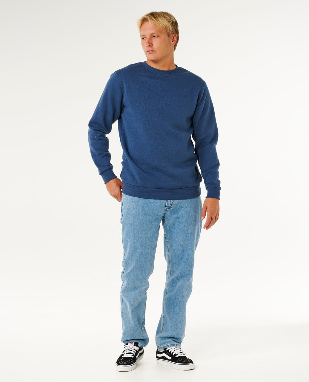 Classic Surf Crew - Light Navy Men's Hoodies & Sweatshirts Rip Curl