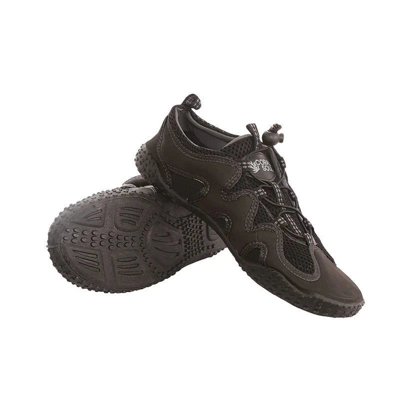 Coral Soul - Black Wetsuit Boots Alder UK6