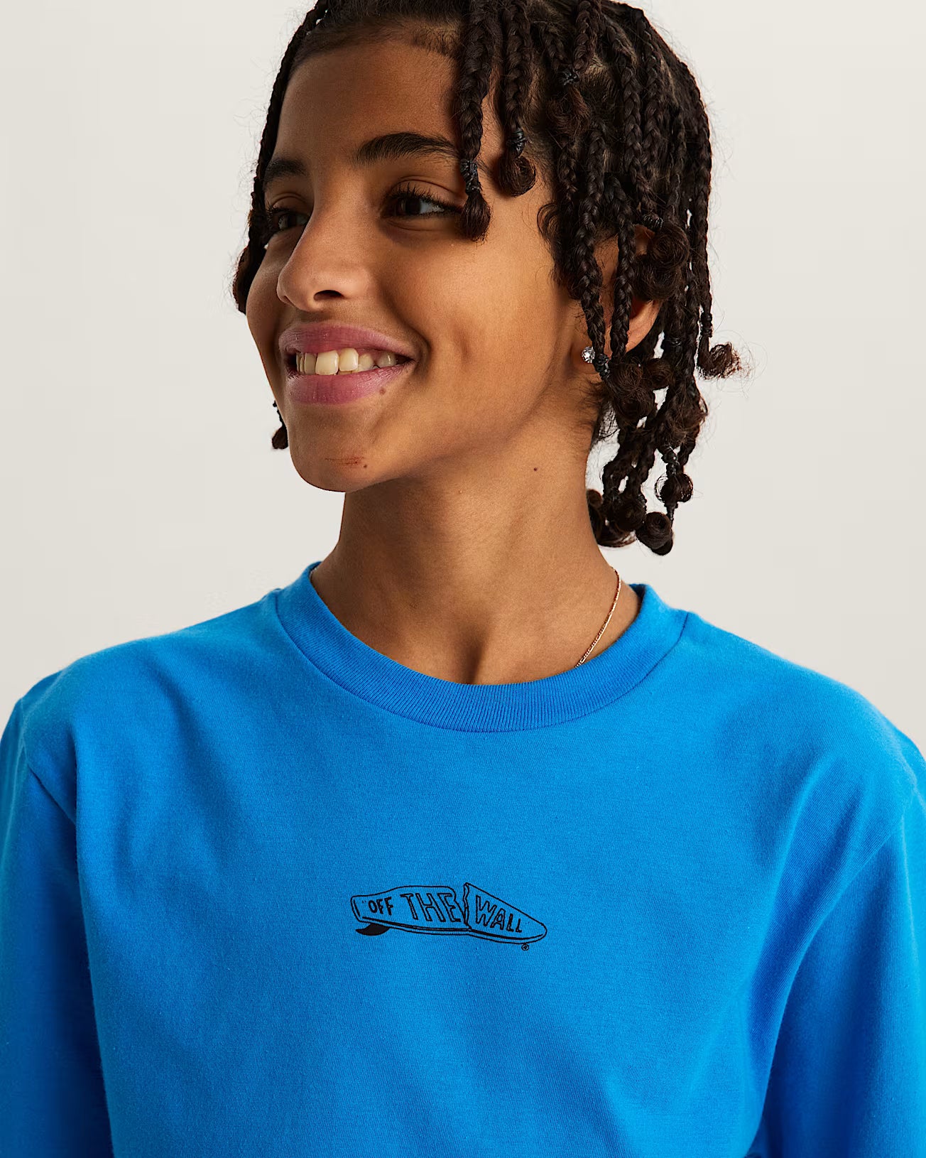 Crestline Kids Tee - Bright Azure Children's Tees Vans Youth