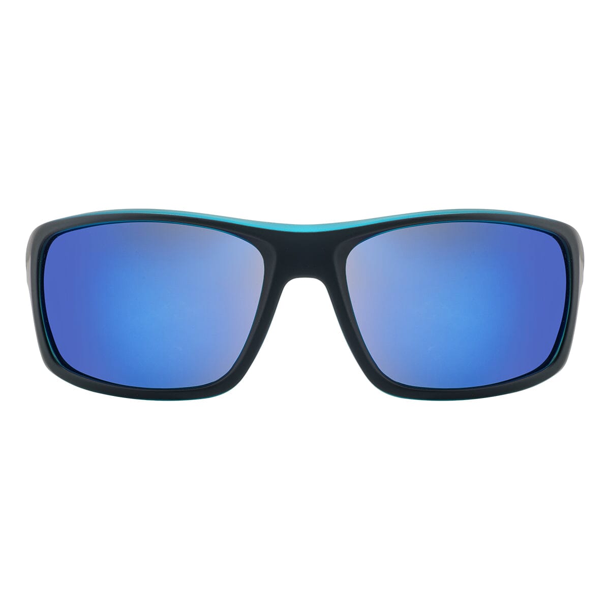 DD Axle - Satin Black & Crystal Blue/Grey Blue Mirror Polarised Sunglasses Dirty Dog