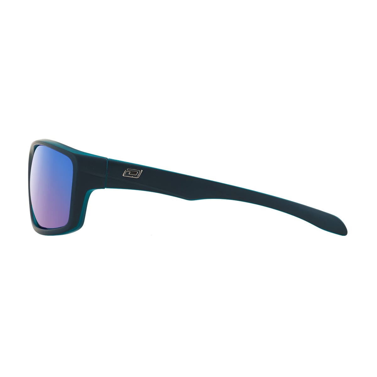 DD Axle - Satin Black & Crystal Blue/Grey Blue Mirror Polarised Sunglasses Dirty Dog