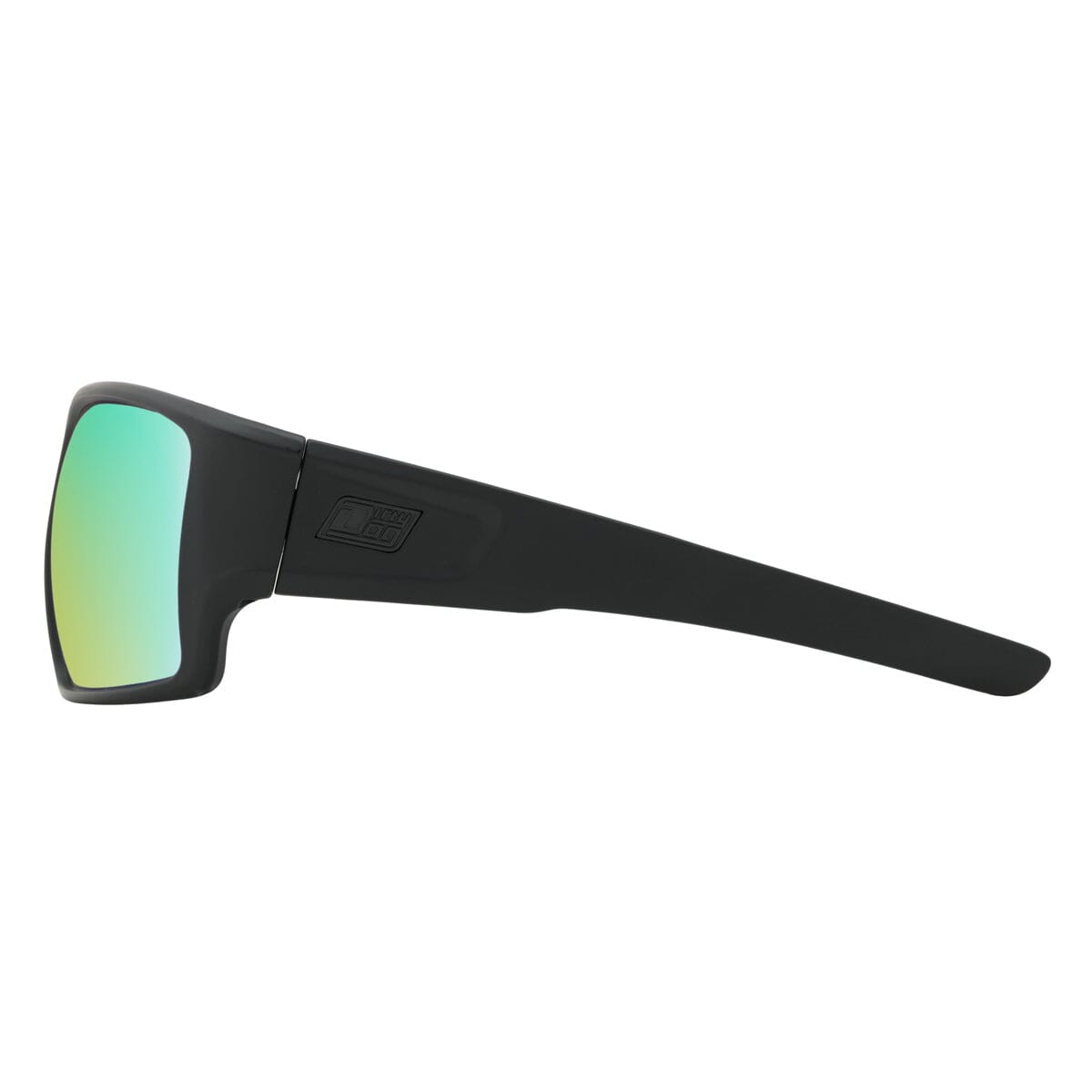 DD Chill - Satin Black/Grey,Green Fusion Mirror Polarised Sunglasses Dirty Dog