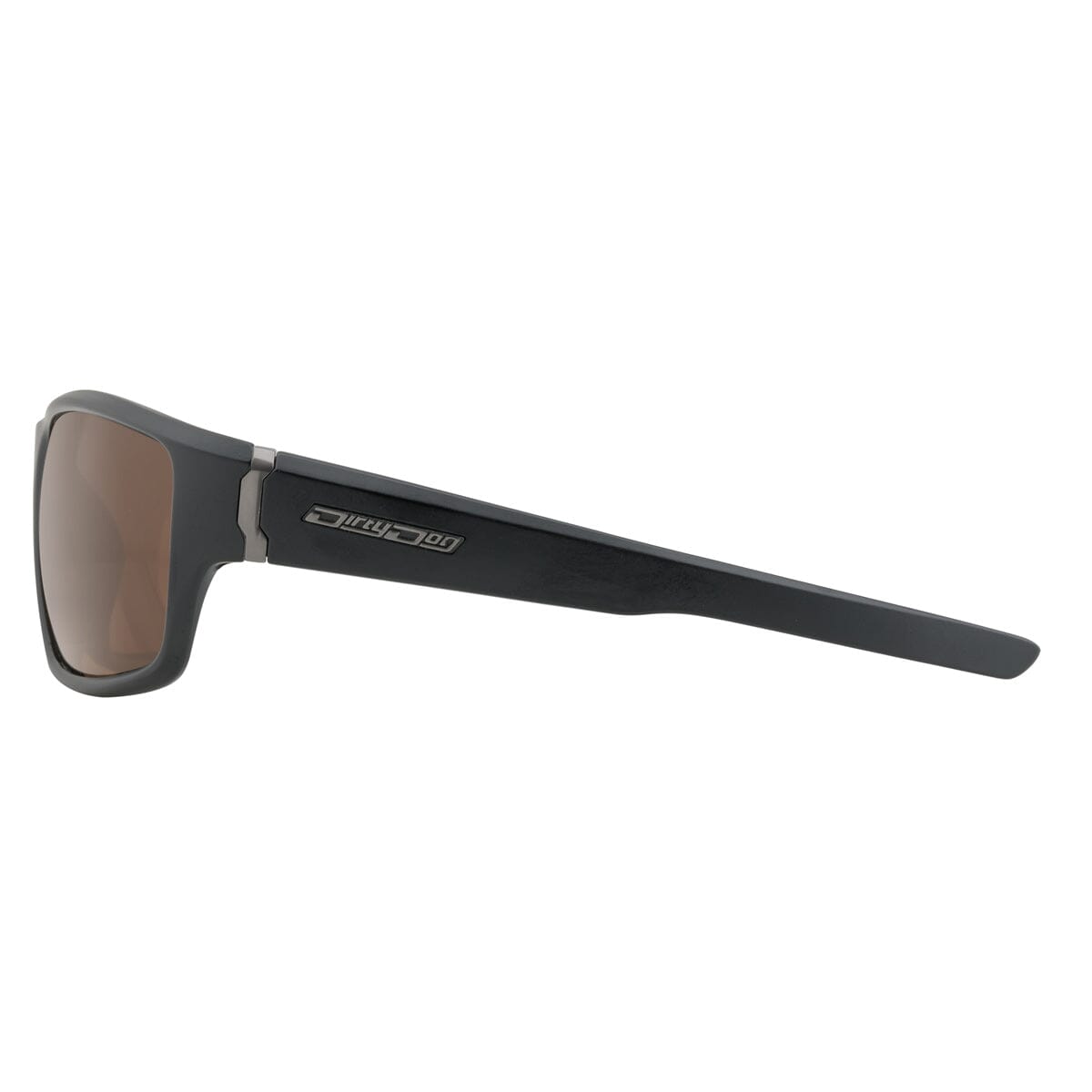 DD Knox - Satin Black - Brown Polarised Sunglasses Dirty Dog