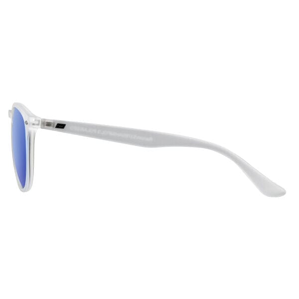 DD Racoon - Satin Crystal/Grey,Ice Blue Mirror Polarised Sunglasses Dirty Dog