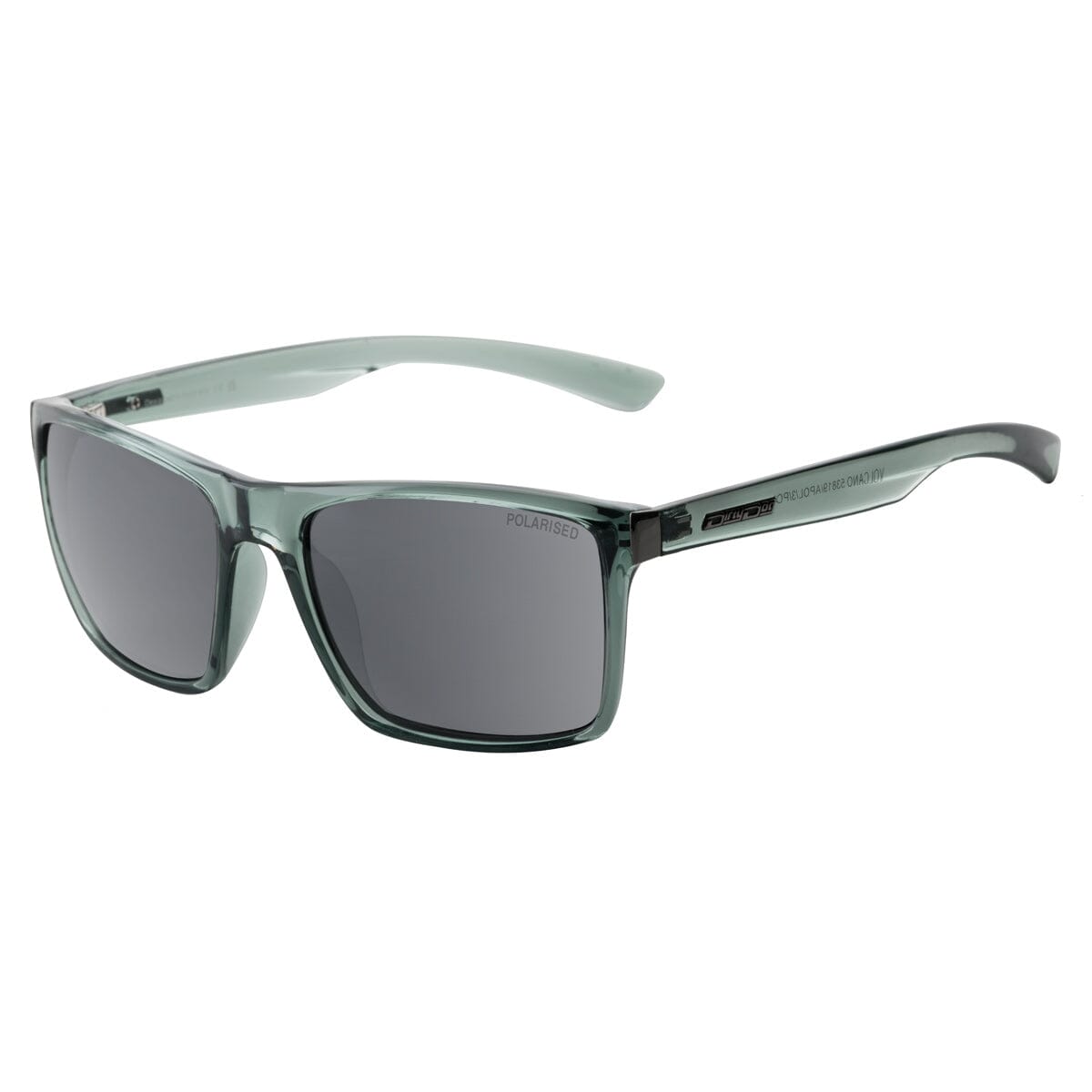 DD Volcano - Crystal Light Green/Grey Polarised Sunglasses Dirty Dog