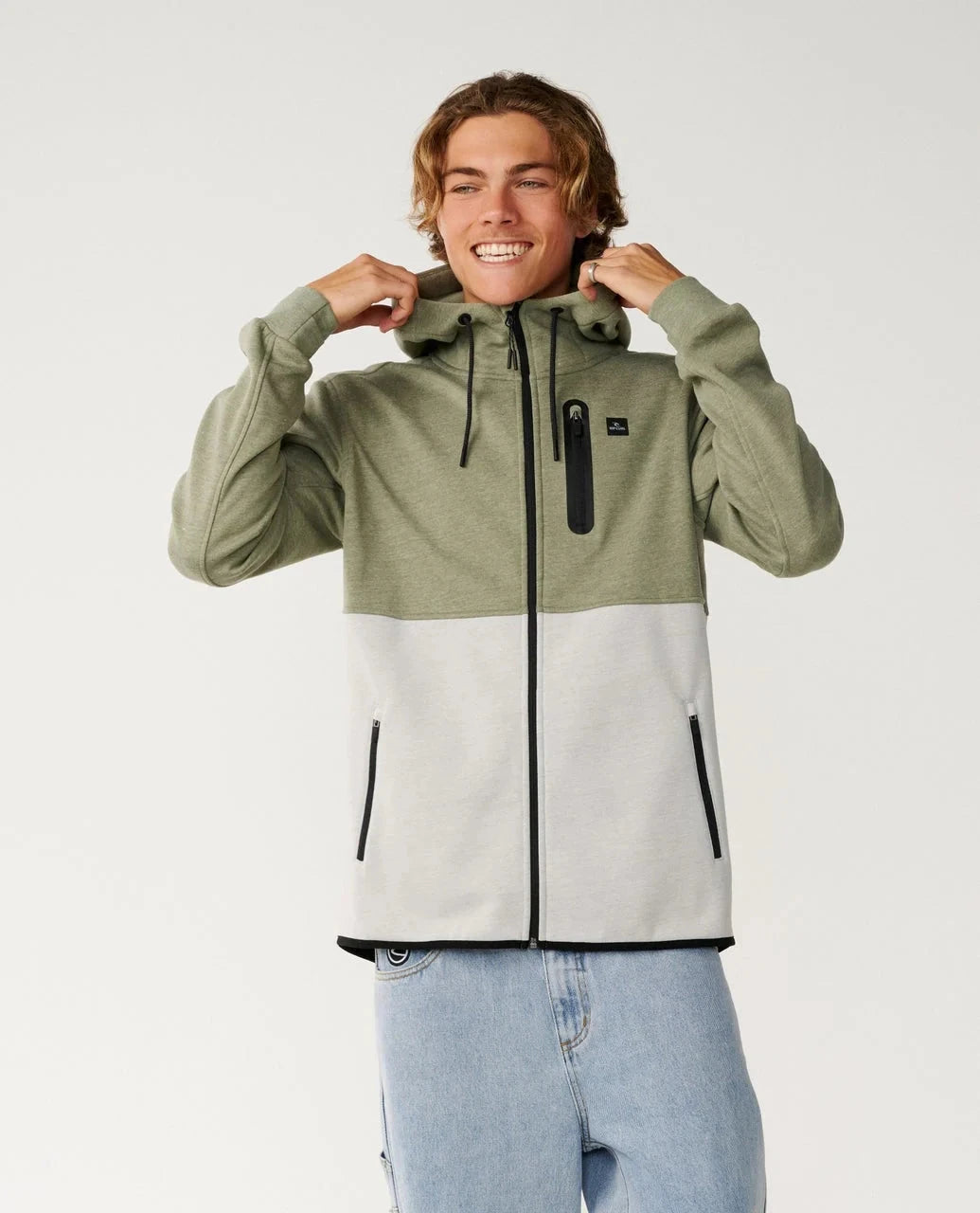 Departed Anti-Series Fleece - Green Men's Jackets Rip Curl S