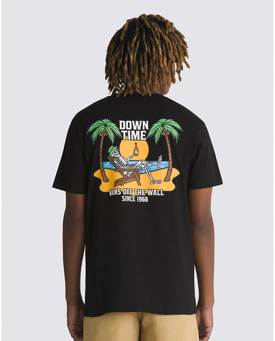 Down Time Short Sleeve Tee - Black Men's T-Shirts & Vests Vans S 