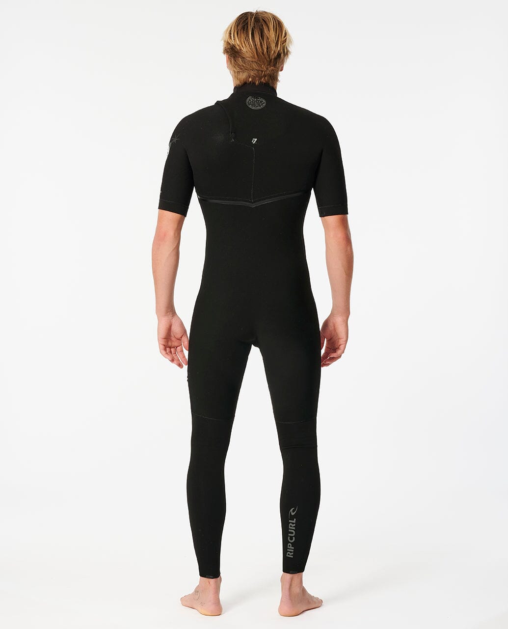 E Bomb Zip Free 2/2mm Short Sleeve Springsuit- Black Wetsuits Rip Curl