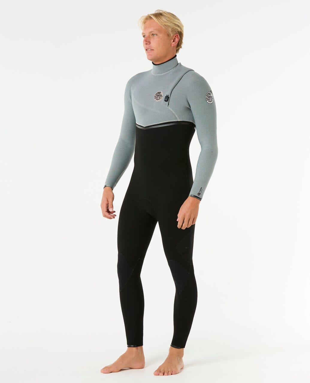 E-Bomb Zip Free 3/2mm - Iced Grey (2025) Wetsuits Rip Curl