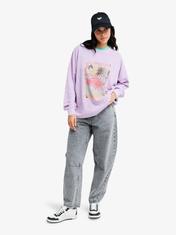 Eastside Midweight Long Sleeve Tee - Crocus Petal Women's T-Shirts and Vest Tops Roxy