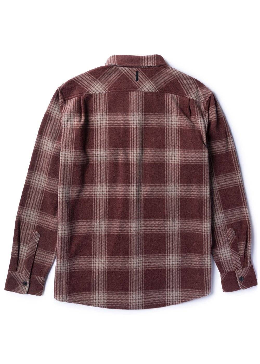 Eco-zy Polar Flannel - Fired Brick Men's Shirts & Polos Vissla