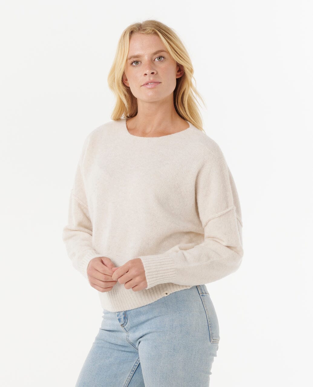 Emily Sweater - Ecru Marle Women's Hoodies & Sweatshirts Rip Curl Women XS