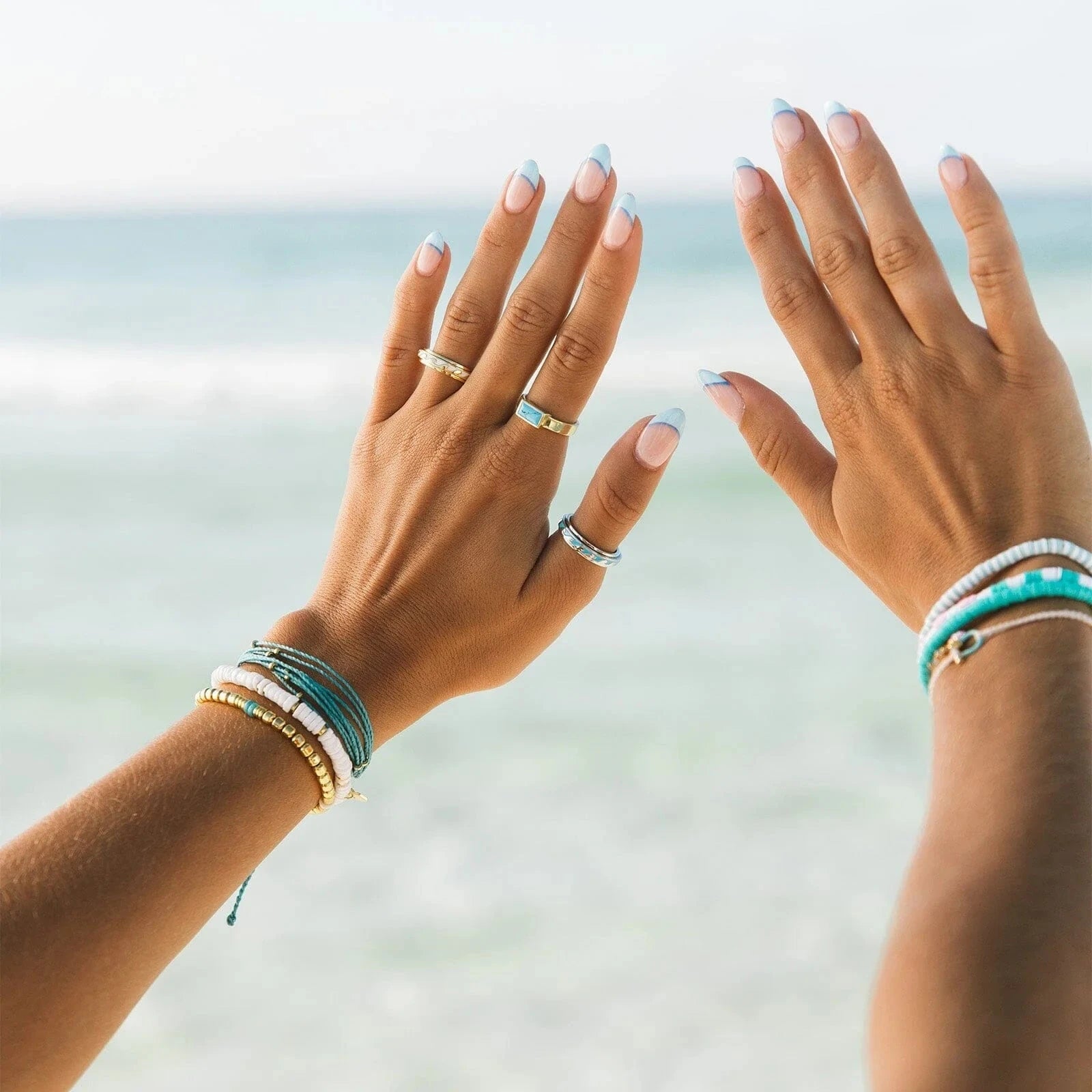 Enamel Wave Fidget Ring - Silver Jewellery Pura Vida