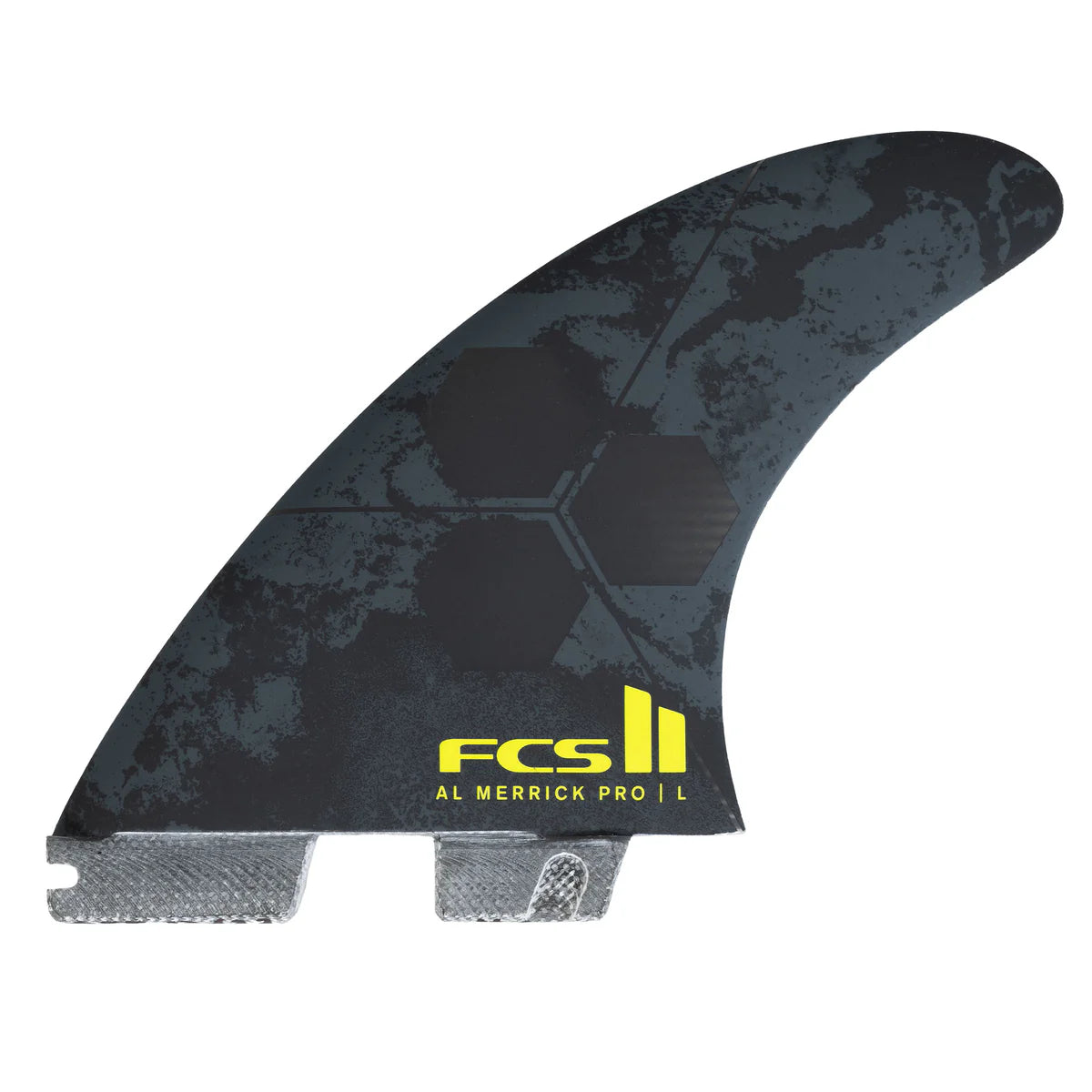 FCS II AL MERRICK PG PRO TRI FIN SET - Black Acid - M Fins FCS