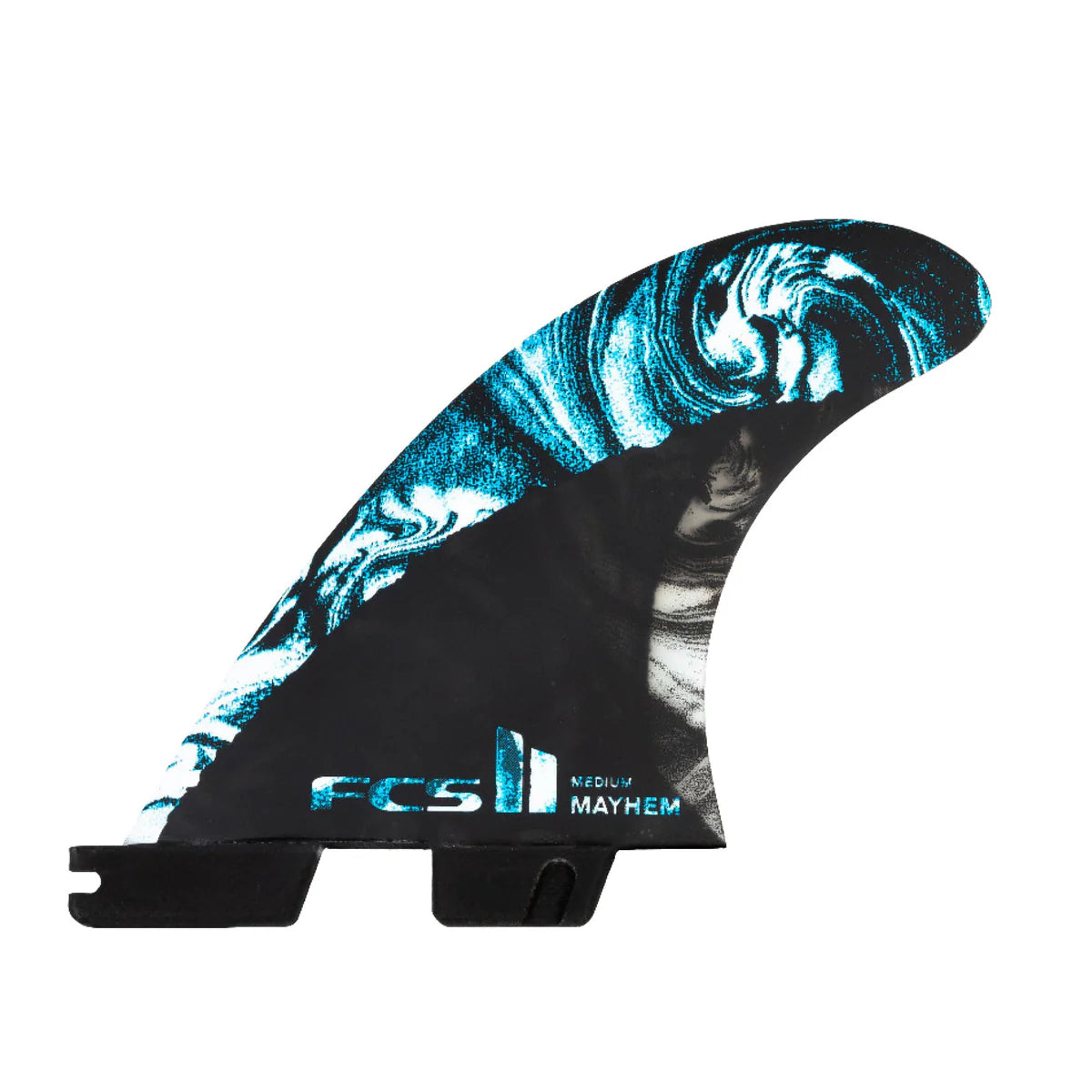 FCS II MATT BIOLOS TRI-QUAD FINS - Medium Blue Fins FCS