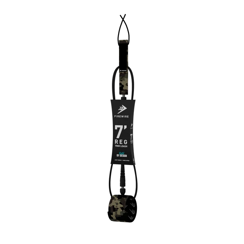 Firewire 7' All Day Regular Leash - Camo Leashes Firewire