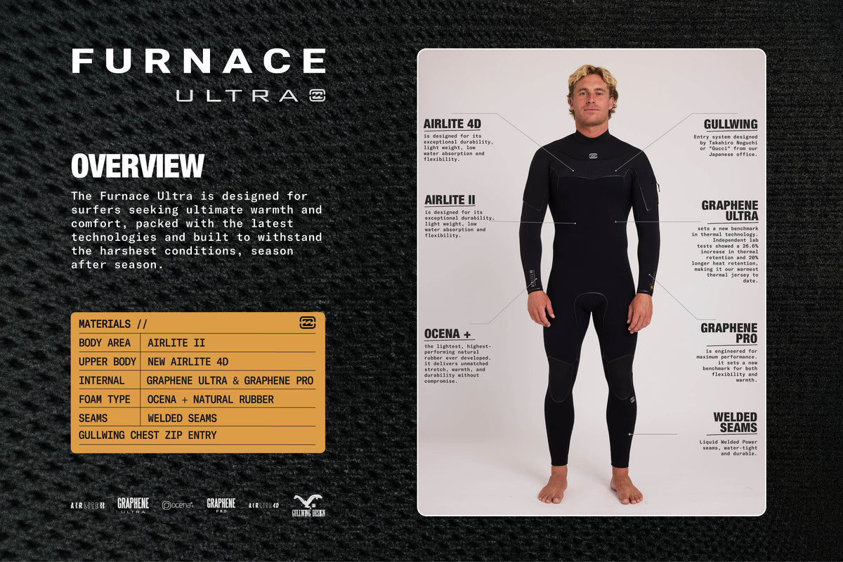 Furnace Ultra Gullwing 5/4 (26/27) Wetsuits Billabong