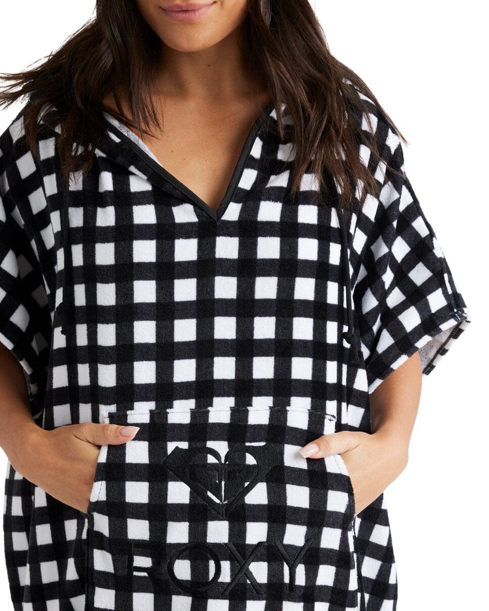 Gentle Offshore Towel Robe - Checkerboard Changing Robes Roxy