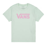 Girls Flying V Crew T-Shirt - Pale Aqua Children's Tees Vans Youth S(8-10) 