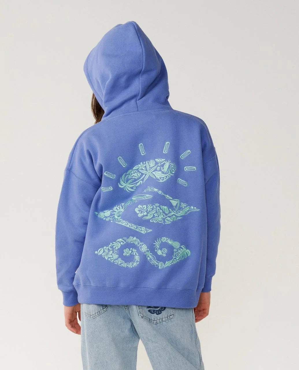 Girls Sunkissed Search Hood - Ocean Children's Hoodies Rip Curl