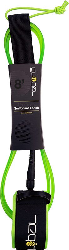 Global 9ft Premium Leash - 3 Colours Leashes Alder Green