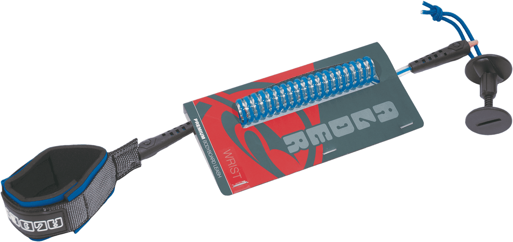 Global Bodyboard Coil Leash (Wrist) Leashes Alder Blue