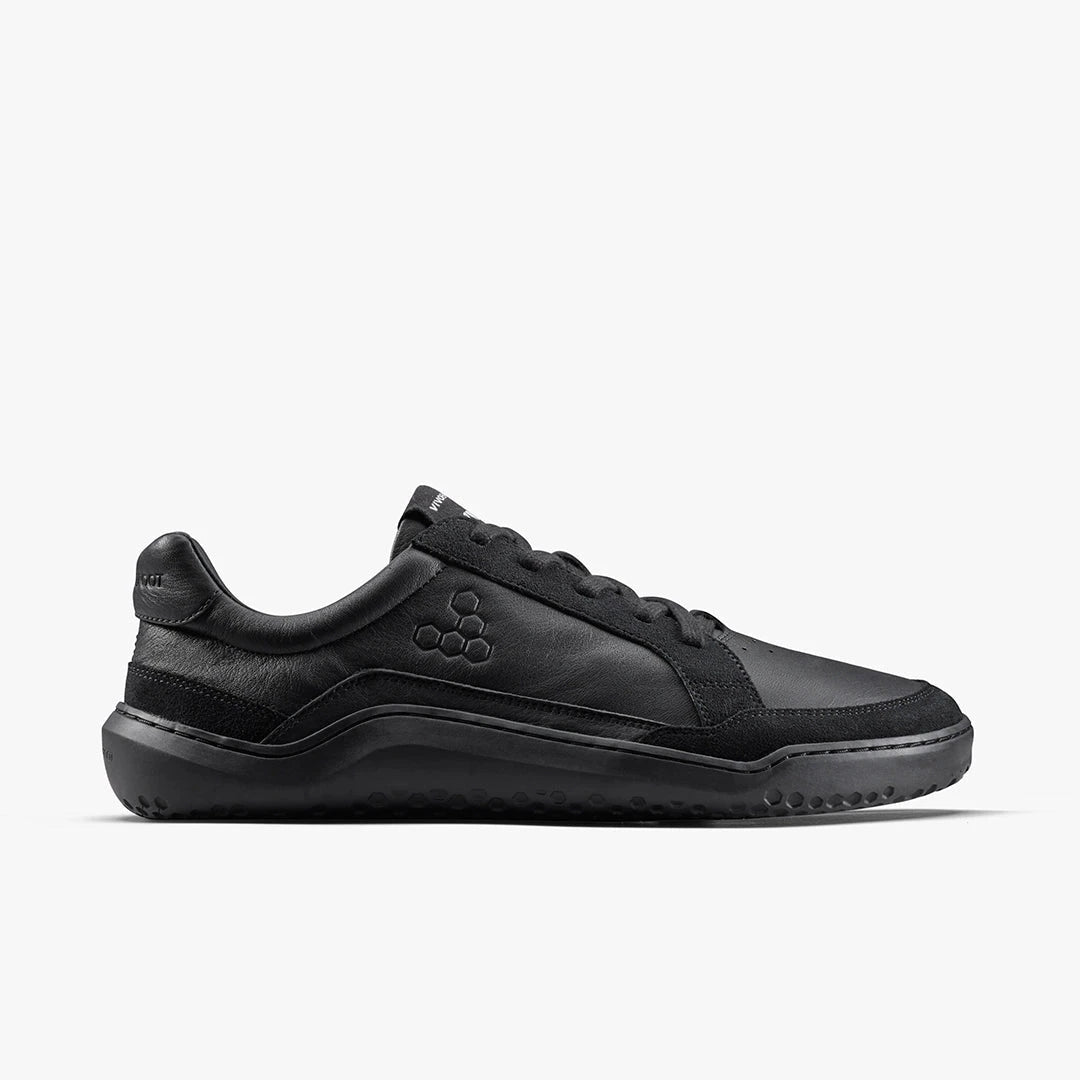 vivobarefoot gobi Ⅱ mens obsidian 43 Gobi II Sneaker Premium Leather Men's - Triple Obsidian