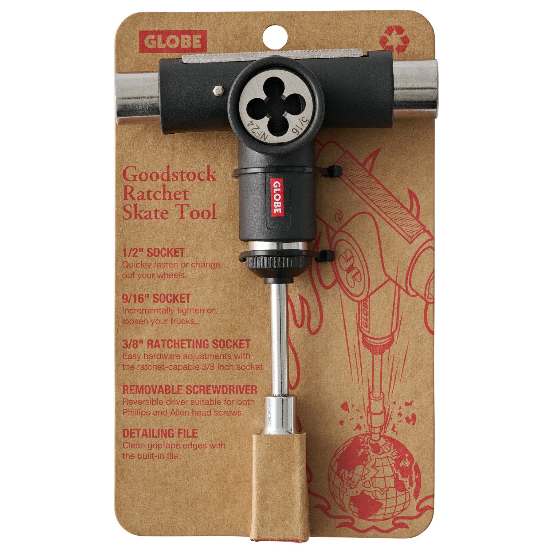 Goodstock Ratchet Tool Skateboards Globe
