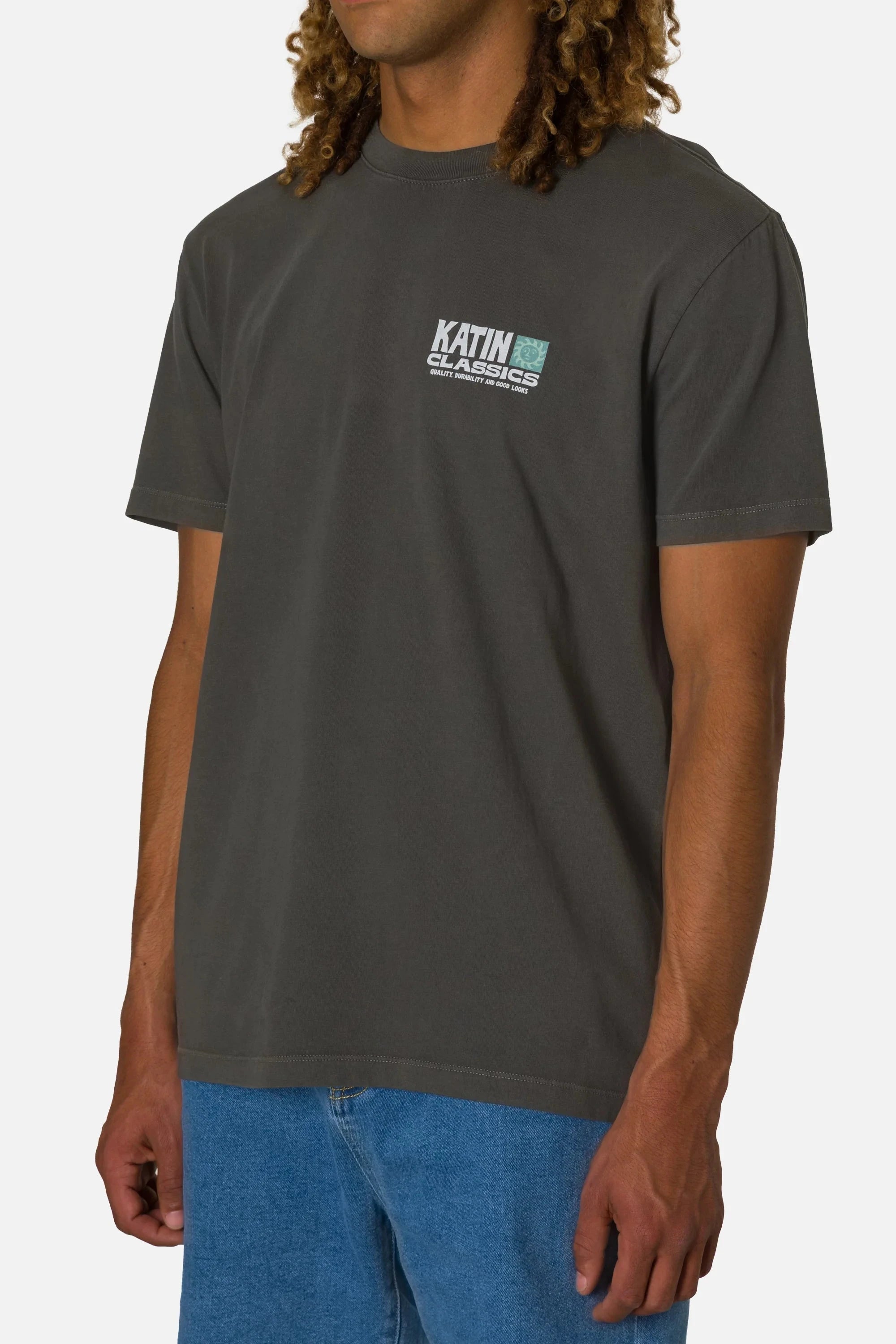 Helios Tee - Lead Men's T-Shirts & Vests Katin